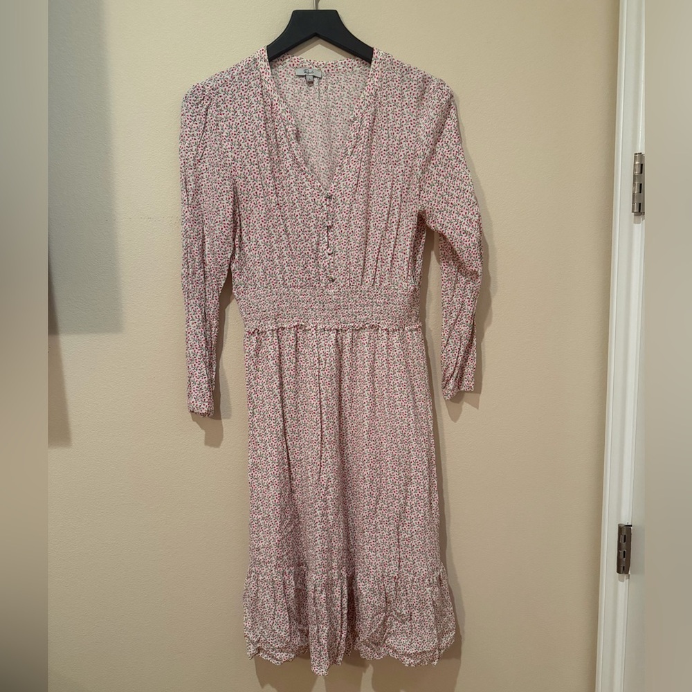 Rails Pink Floral Long Sleeve Dress
